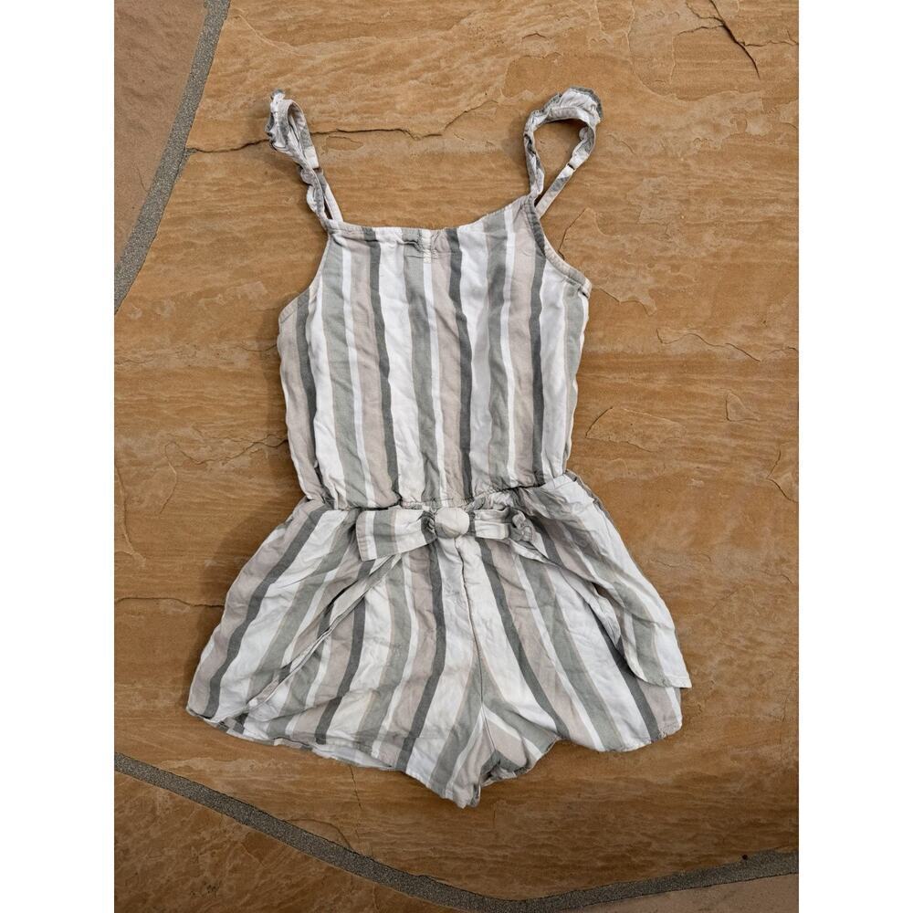Abercrombie Fitch Kids Striped Girls Romper Size 13 14